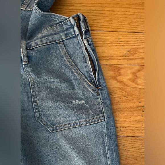 Old Navy Skinny Denim Overalls Size 0 Regular - Picture 3 of 5